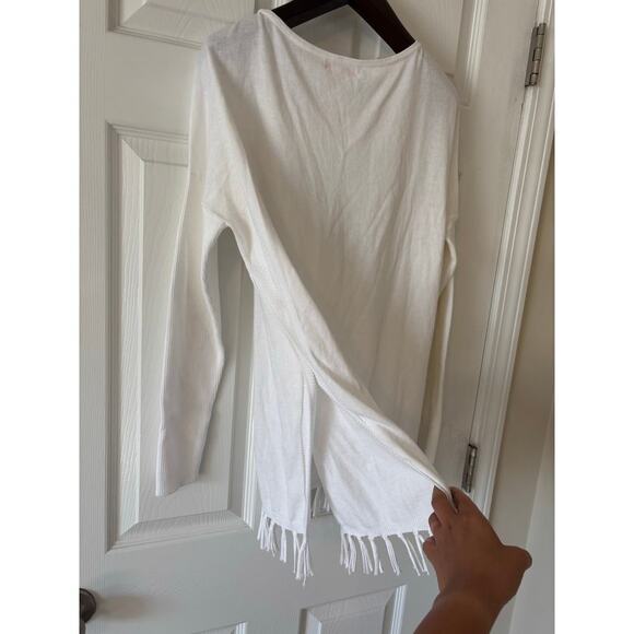 Lilly Pulitzer Ramona white knit sweater sz M - Picture 9 of 14